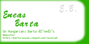 eneas barta business card
